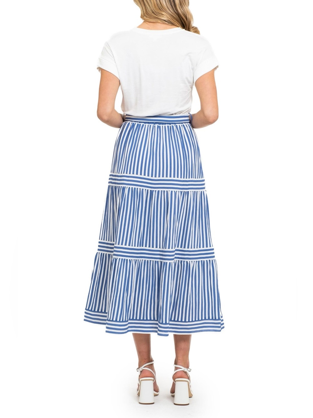 August Sky Tiered Midi Dress - Picture 6 of 7